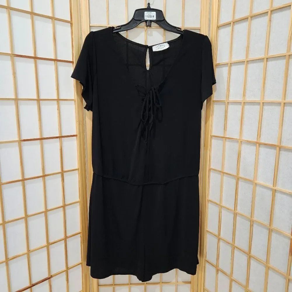 Janette Plus Womens Black Romper/Jumpsuit Sz 1X NWOT